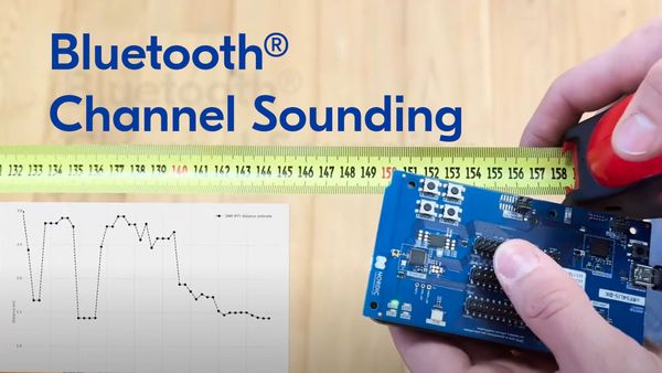 チャネル サウンディングの概要 Bluetooth LE channel sounding この新しいBluetooth機能は、各種測距技術とセキュリティ対策を活用し、製品の複雑さや大きさを増大させることなく、2つのデバイス間でセキュアで正確な距離計測を可能にします。チャネル サウンディングの精度は、スマート ドアロック、家電製品、身の回り品の紛失防止タグ、産業および業務環境における高価値資産の存在検出等のアプリケーション要件を満たしています。