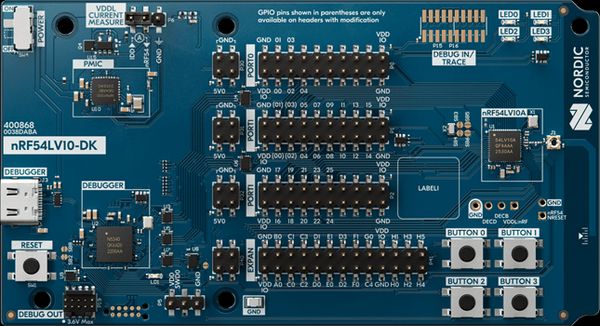 nRF54LV10A ワイヤレス SoC 向け開発キット