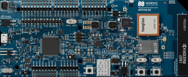 LTE-M、NB-IoT、GNSS、Bluetooth LE向けセルラーIoT開発キット