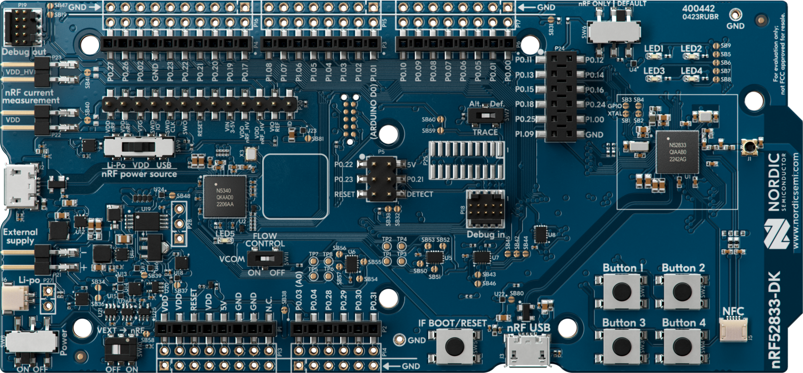 nRF52833 DK - Nordic Semiconductor