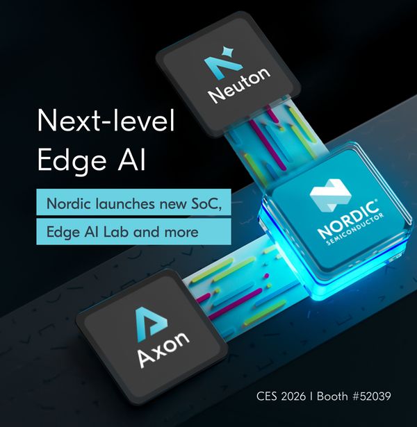 NPUを搭載した新しいnRF54LシリーズSoCとNordic Edge AI Labにより、オンデバイスAIを容易かつ画期的な低消費電力で実現
