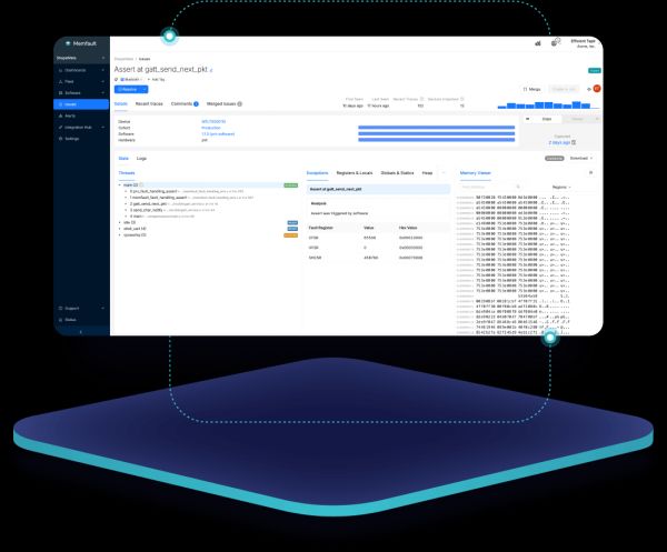 Nordicデバイスのアップデート、モニタリング、デバッグが より簡単になります Memfaultの機能を組み込んだ