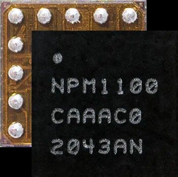 バッテリ充電および電力供給用の超小型電源管理IC (PMIC)