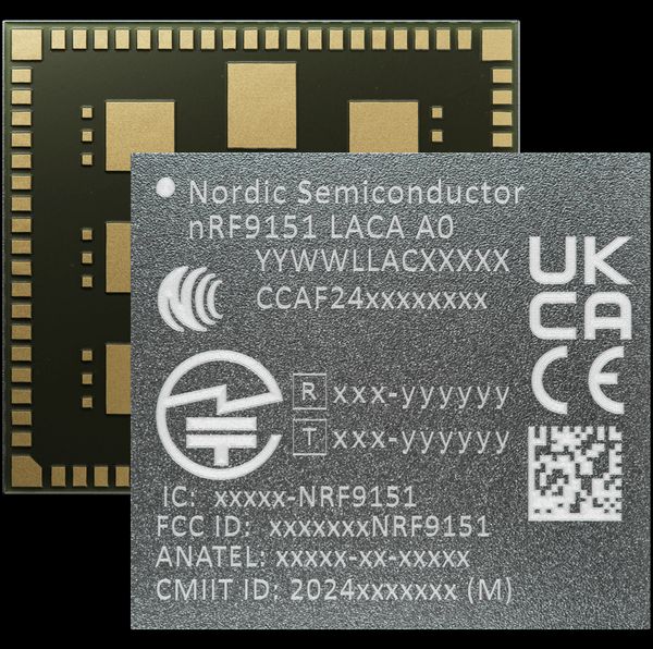 LTE-M/NB-IoTモデム、NR+モデム、GNSSを内蔵した低消費電力SiP