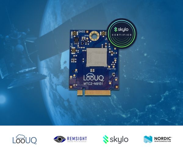 LooUQが継承したSkylo認証により、IoT開発者はSkyloの3GPP標準準拠NTNサービスを利用した衛星・セルラー対応デバイスを、より短期間で開発・市場投入可能に